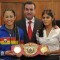 Ana Julaton And Yesica Marcos Hold Press Conference In Argentina