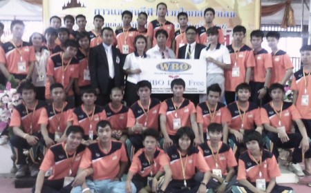 WBO DRUG FREE PROGRAM SPONSORS NATIONAL YOUTH MUAYTHAI EVENT IN THAILAND