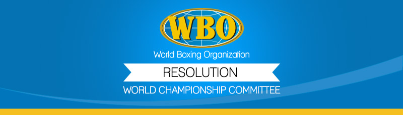 WBO-resolution