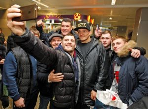 Ukrainian boxer Oleksandr Usyk in Kiev